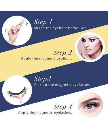 5 Pairs Reusable Magnetic Eyelashes and 2 Tubes of Magnetic Eyeliner Kit  Upgraded 3D Magnetic Eyelashes Kit With Tweezers Inside  Magnetic Eyeliner and Magnetic Eyelash Kit - No Glue Needed - Buy Online on GoSupps.com