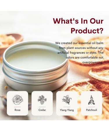 benatu Solid Body Oil - Hydrating Scented Body Butter with Vitamin E for All Skin Types | Essential Oil Massage Balm with Rose Cedar Ylang Ylang & Patchouli - 3.53 oz - Buy Online on GoSupps.com