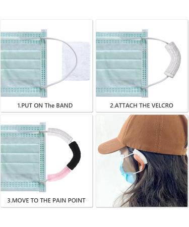 YR 10PCS Soft Cotton Ear Savers for Masks | Adjustable & Reusable Comfort Earloop Covers | Relieve Ear Pain for Men & Women | Ear Protectors for Masks - White - Buy Online on GoSupps.com