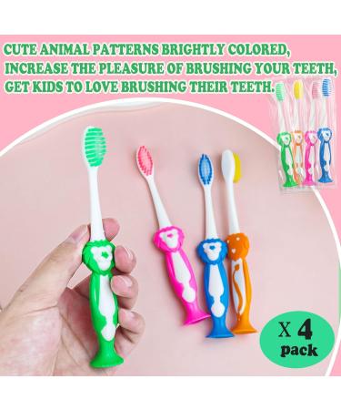 Bulk Pack of 20 Disposable Toddler Toothbrushes - Individually Wrapped Animal Designs for Kids | Perfect for Home School Camp & Travel - Buy Online on GoSupps.com