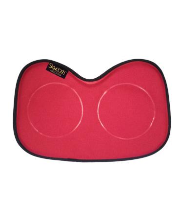 Skwoosh Row Pad Seat Cushion for Masters, Students, Scullers, Dragonboat, Outriggers, Accessories | Fits Concept2 | Gel Pressure Sitz Bone Comfort Relief | Made in USA Red