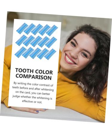 Hapinary Tooth Color Card 30-Count For Accurate Shade Matching | Teeth Whitening & Bleaching Guide - Buy Online on GoSupps.com