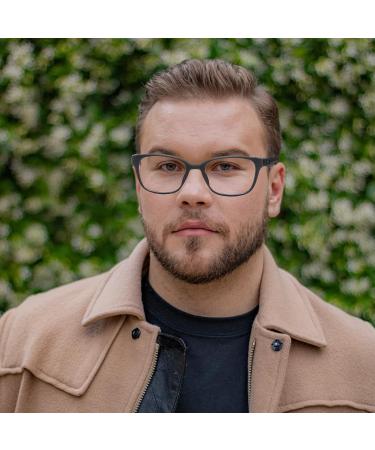 Hubeye 4 Pack Round Reading Glasses - Ultralight TR90 Black Frame Anti-Blue Light 3.0 Diopters for Men & Women - Buy Online on GoSupps.com