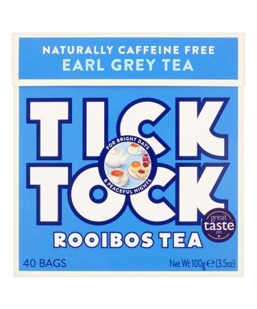 Tick Tock Rooibos Earl Grey 40 Teabags TICEARU17