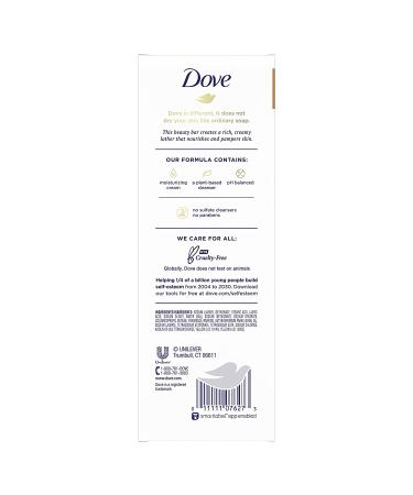 Dove Shea Butter Beauty Bar 3.75 oz 8 Bars Vanilla - Moisturizing Gentle Skin Cleanser for Soft Skin Care - More Moisturizing Than Bar Soap - Buy Online on GoSupps.com