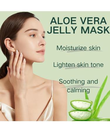 Face Masks Beauty - Aloe Vera Jelly Mask - Smoothing&Moisturizing Jelly Face Mask Skin Care - Peel Off Face Masks - Clay Face Mask - Nourish Nature Transparent Hydrating Powder Aloe Jelly Mask - Buy Online on GoSupps.com