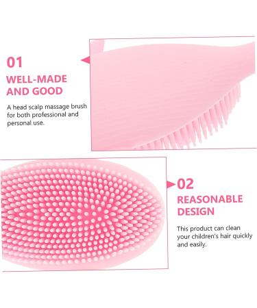 FRCOLOR 4pcs Silicone Baby Shampoo Brushes | Toddler Body Cleaning Brush Set for Exfoliating & Hair Cleaning | Baby Bath Tools - Buy Online on GoSupps.com