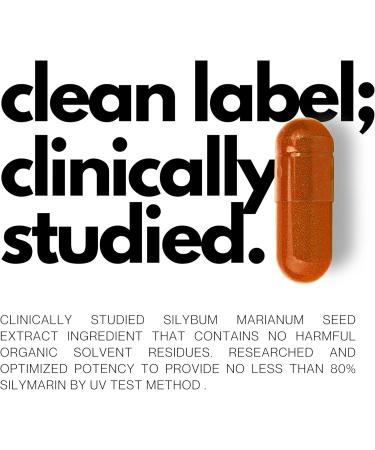Clean Label Milk Thistle Extract with 80% Silymarin Supports Liver Health and Immune System Liver Detox Supplement 120 Veg Capsules 120 Capsules - Buy Online on GoSupps.com
