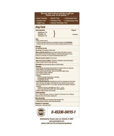 Panama Jack Continuous Spray Sunscreen SPF 15 - 5.5 OZ (Pack of 2) | Broad Spectrum UVA/UVB Protection | Water Resistant 80 Minutes | PABA, Paraben, Gluten & Cruelty Free - Buy Online on GoSupps.com