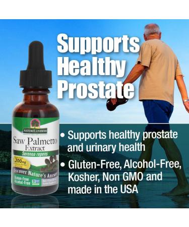 Nature's Answer Saw Palmetto Berry Extract 1oz | Prostate & Urinary Support, Hair Growth | Alcohol-Free, Natural Formula - Buy Online on GoSupps.com