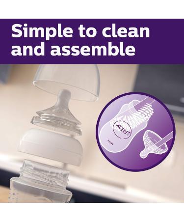 Philips AVENT Natural Baby Bottle Clear 9oz 2pk SCF013/27 | Set of 2 Bottles - 9oz Capacity - Buy Online on GoSupps.com
