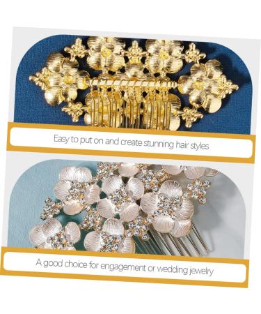 Didiseaon Hair Comb Bride Accessories Hair Accessory for Girls Hair Clips for Girls Hair Accessories for Women Floral Decorations Tiara Bride Headpiece Crystal Metal Miss Headband - Buy Online on GoSupps.com