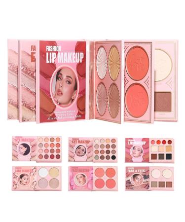 Palette de maquillage - Poudre de surligneur longue dur e et blouissante - Palette de fards paupi res comme livre de maquillage - Pour filles d butantes anniversaire Saint-Valentin mariage