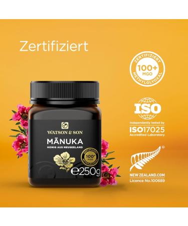 Buy Watson & Son Manuka Honey MGO 100+ 500g | Premium New Zealand Honey - International Shipping Available - Buy Online on GoSupps.com