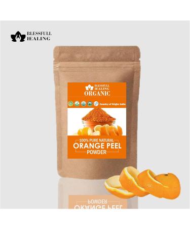 Blessfull Healing Organic 100% Pure Natural Orange Peel Powder | 100 Gram / 3.52 oz Pack Of 1 - Buy Online on GoSupps.com