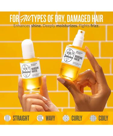 Brazilian Glossy Hair Oil - Nourishing Formula for Silky Smooth Hair - Buy Online on GoSupps.com