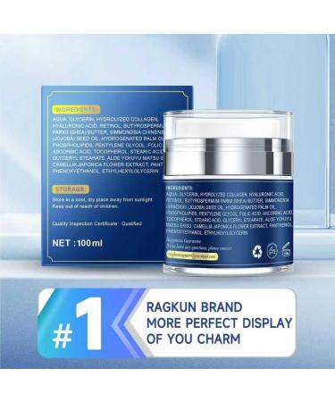 Retinol Cream for Face Collagen Neck Creams for Tightening and Firming Anti Aging Day & Night Facial Moisturizer for Women & Men Instant Face Lift Wrinkle Cream 1.7 fl. oz with Glycolic Acid Pads - Buy Online on GoSupps.com