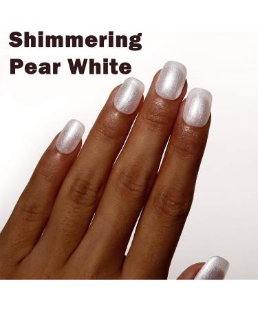 Pearl White Nail Polish - Nail Varnish Quick Dry & Long Lasting Aurora Shine Nail Polishes Pearlescent Nail Paint Shiny Glitter Nail Polishes DIY Manicure Nail Paint for Women ABJ10 - Buy Online on GoSupps.com