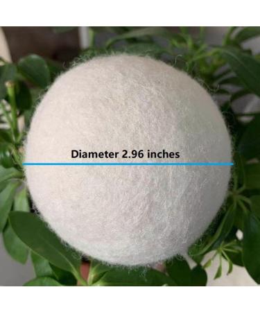 KINGRICK Wool Dryer Balls - 100% New Zealand Premium Wool Natural Drying Aid Reduces Drying Time & Static - Set of 6 - Buy Online on GoSupps.com