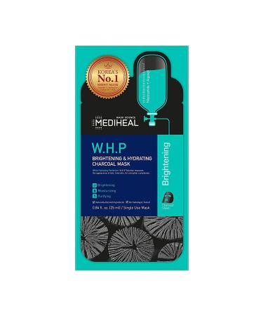 Mediheal W.H.P Charcoal Mask - 5 Sheets, Brightening & Hydrating (0.84 fl oz each) - Buy Online on GoSupps.com