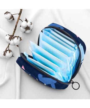 Colorful Shark-Star Pattern Women's Binding Bags | Tampon Storage with Zip Pockets | Multi-Functional Menstrual Bags - Buy Online on GoSupps.com