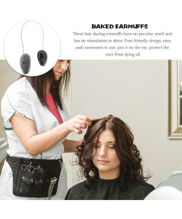 SHERCHPRY Shower Baked Oil Earmuffs hair dye ear muffs hair colouring earmuff Shower ear Cover bathing shower ear silicone ear cover salon Ear Protector Metal baking oil Hair - Buy Online on GoSupps.com