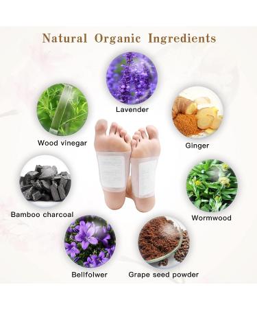 100PCS Natural Ginger Foot Pads for Body & Foot Care | Sleep Better with Organic Ingredients | Travel & Home Use - Ginger Powder - Buy Online on GoSupps.com