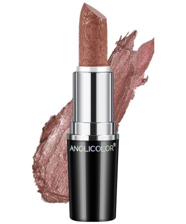 Anglicolor Metallic Glitter Lipstick Pink Lipstick Highly Pigmented Glitter lipstick Long-Lasting Moisturising Velvety smooth application Creamy sculpted design lipstick (#09 GUILTY PLEASURE) - Buy Online on GoSupps.com