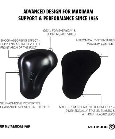 Buy Rehband Metatarsal Pad - German-Made Gel Forefoot Cushions for Comfort in Football | 1 Pair - Buy Online on GoSupps.com