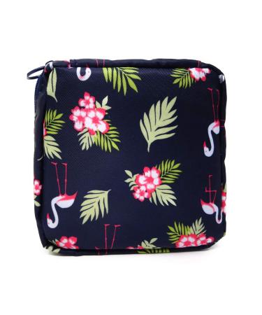 HONBAY Cute Stylish Large Capacity Sanitary Napkin Bag Tampons Pouch Nursing Pad Holder Coin Purse Makeup Bag (B)