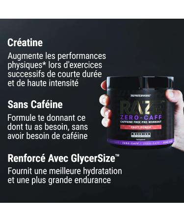 Raze Pre-Workout Powder | Zero Caffeine | Blue Raspberry - Buy Online on GoSupps.com