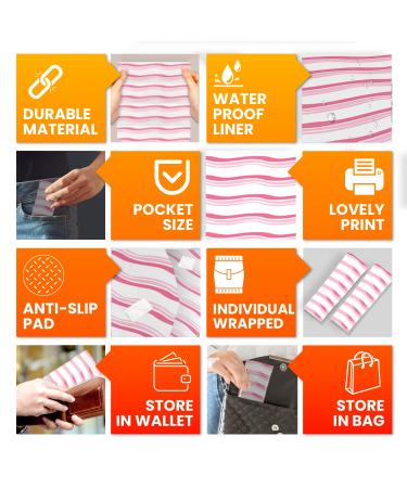 20 Extra Large Toilet Seat Covers Disposable for Kids & Adults-Toilet Covers Disposable for Travel-Toddler Toilet Seat Cover Liners for Potty Training-Individually Wrapped-Waterproof Pink Waves - Buy Online on GoSupps.com