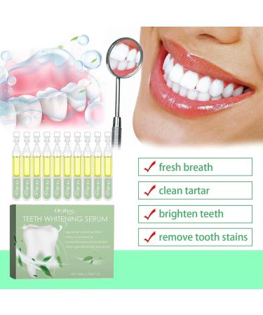Natural Teeth Whitening Serum & Ampoule Toothpaste Duo Stain Remover Tartar & Plaque Removal (2PC) - Buy Online on GoSupps.com