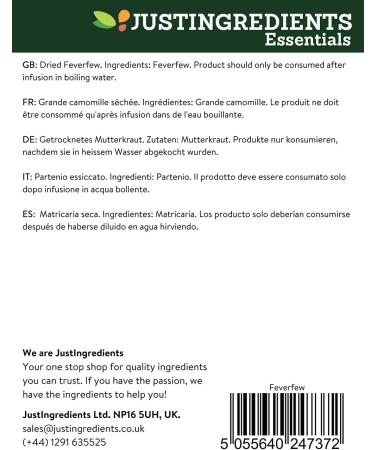 JustIngredients Essential Large Chamomile 250g - Buy Online on GoSupps.com