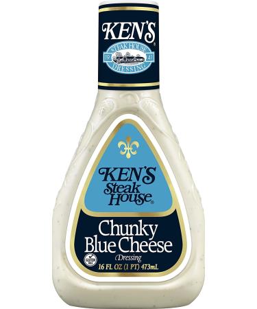 Ken's Steak House Chunky Blue Cheese Dressing 16 Ounce (Pack of 2) - Creamy and Flavorful Dressing - Buy Online on GoSupps.com