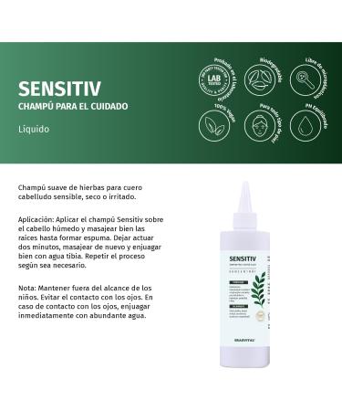  ERASVITAL Gentle herbal shampoo with ectoine - 1000 ml - For sensitive dry or irritated scalps - Vegan - Buy Online on GoSupps.com