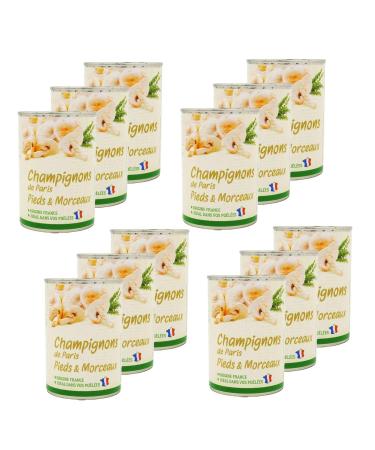 Agidra Agidra Lot of 12 Paris Mushroom Stems and Pieces - France - 390g Box