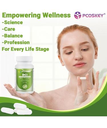 pcoskey D-Chiral-Inositol with Vitamin D3 600mg DCI + 400 IU Vitamin D3 Hormonal Balance & Ovary Support 60 Vegetarian Capsules - Buy Online on GoSupps.com
