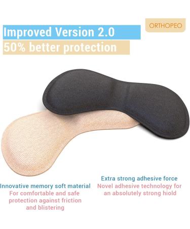 ORTHOPEO Premium Heel Pads - Soft Gel Cushion Inserts for Loose Shoes - Set of 6 - Buy Online on GoSupps.com