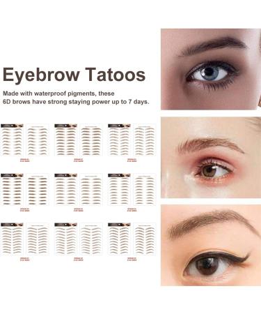 6D Imperm able Autocollant De Sourcil Brun cologique Pour Sourcils Hair-like Authentic Eyebrows Pour Femmes Comfy Paresseux Sourcils Sans Dommages Eyebrow Tattoo Sticker Stickers Waterproof 08 - Buy Online on GoSupps.com