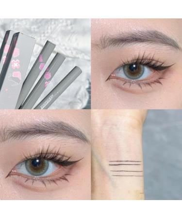 Fine Liquid Eyeliner Eye Beauty Products Long-Lasting Ultra Fine Liquid Eyeliner | Multifunctional Quick Drying Liquid Eyeliner Portable Tear Bag Makeup Cosmetics for Daily Use Shakven 03# Fog Black - Buy Online on GoSupps.com