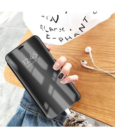 Buy Suhctup Compatible Samsung Galaxy S6 Mirror Cover | Clear View Protective Case - Stylish Metallic & Leather Design - Buy Online on GoSupps.com