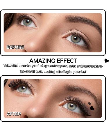 5PCS Liquid Winged Eyeliner Stamp Pen Set Double-headed Waterproof Black Eyeliner Pencil Pen for Women Smudge Proof Eye Liner Stencil Makeup Kit with Star Heart Flower Butterfly Diamond Shapes - Buy Online on GoSupps.com