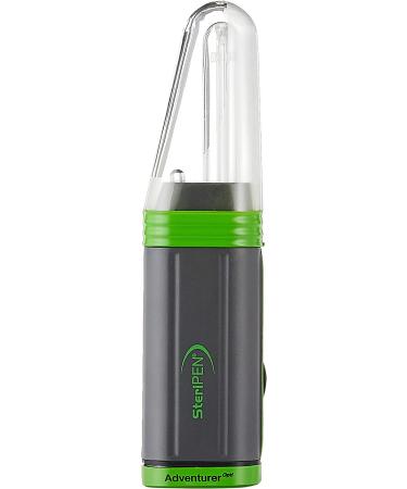 SteriPen Adventurer Opti UV Personal Water Purifier for Camping  Backpacking  Emergency Preparedness and Travel Black/Green Small - Buy Online on GoSupps.com