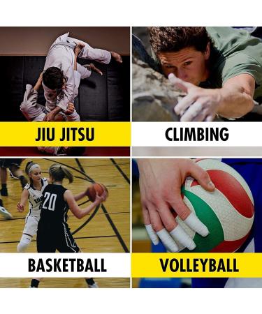 10 Rolls Athletic Finger Tape Sport Tape for Grappling Brazilian Jiu Jitsu (BJJ) Judo Rock Climbing Bouldering Crossfit and Martial Artsand MMA Super Strong Adhensive and Fast Recovery 0.3 in x 45 feet(Black)  - Buy Online on GoSupps.com