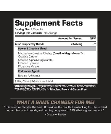 PMD Sports CR5 Professional Creatine Complex | Optimize Recovery & Build Lean Muscle | 240 Capsules - Buy Online on GoSupps.com