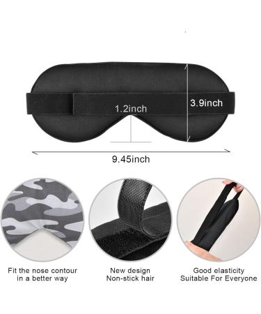 Unisex Haskirky Light Blocking Eye Mask for Travel, Yoga, and Deep Sleep - Breathable & Adjustable - Dark Grey - Buy Online on GoSupps.com