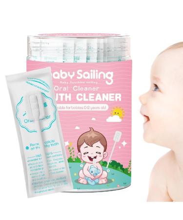 Baby mouth cleaner baby tongue cleaner clean baby mouth clean gum gauze toothbrush mouth cleaning stick for newborn health care supplies 1 piece (1 Pack)