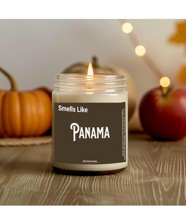Scented Soy Candle 9oz - Panama Inspired Aromatherapy Gift | Natural Clean Cotton Fragrance - Buy Online on GoSupps.com