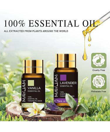 MAYJAM 20 Pcs Pure Essential Oil Gift Set - for Diffuser, Humidifiers, Skin Care, Massage - Fragrance Oil Scent for DIY Candle and Soap Making - 5ML - Perfect Gift for Friends - Buy Online on GoSupps.com